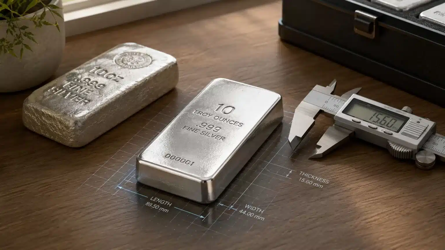 Size of 10 Oz Silver Bar: Dimensions & Storage Guide